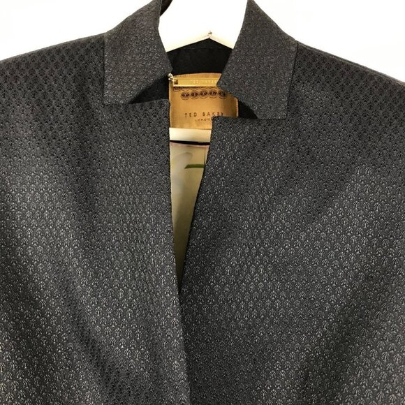 Ted Baker Black Reiko Blazer  Size 1 (US 4) - Picture 3 of 11